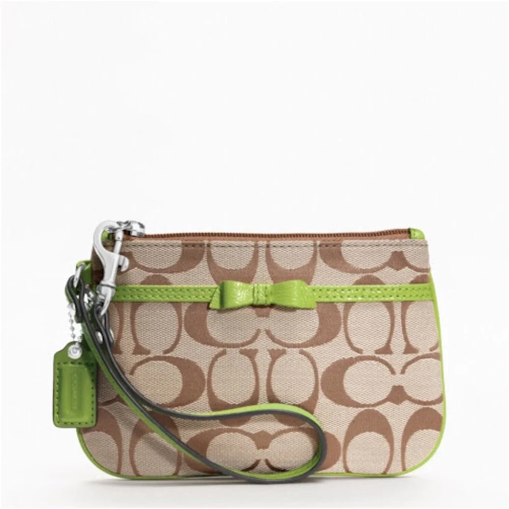 COACH Signature Bow Small Wristlet